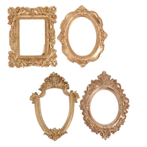 Alipis 4 Stück Teiliges Vintage Bilderrahmen aus Resin mit Metalloptik Retro Fotorahmen für Fotos Kunstwerke Wand und Tischdekoration für Zuhause Büro Alipis 4 Stück Teiliges Vintage Bilderrahmen aus Resin mit Metalloptik Retro Fotorahmen für Fotos Kunstwerke Wand und Tischdekoration für Zuhause Büro von Alipis