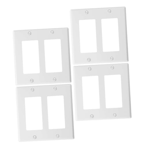 Alipis 4 Stück Unzerbrechliche Thermoplastische Abdeckplatte für Lichtschalter und Steckdosen Design Einfache Installation Sicheres Zuhause von Alipis