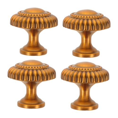 Alipis 4 Stück Zinklegierung Möbelgriffe Ergonomische Schrankgriffe für Kommoden und Küchenschränke Langlebige Vintage-knopfe mit Einfachem Einbau Stilvolle Möbelbeschläge für Wohnzimmer von Alipis