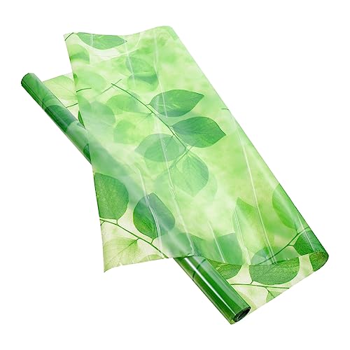 Alipis 1rolle Fensterfolie Mit Grünem Blattmuster Selbstklebende Lichtdurchlässige Und Blickdichte Folie Für Badezimmer Balkon Und Glastüren Praktische Privatsphäre-dekoration Alipis 1rolle Fensterfolie Mit Grünem Blattmuster Selbstklebende Lichtdurchlässige Und Blickdichte Folie Für Badezimmer Balkon Und Glastüren Praktische Privatsphäre-dekoration von Alipis