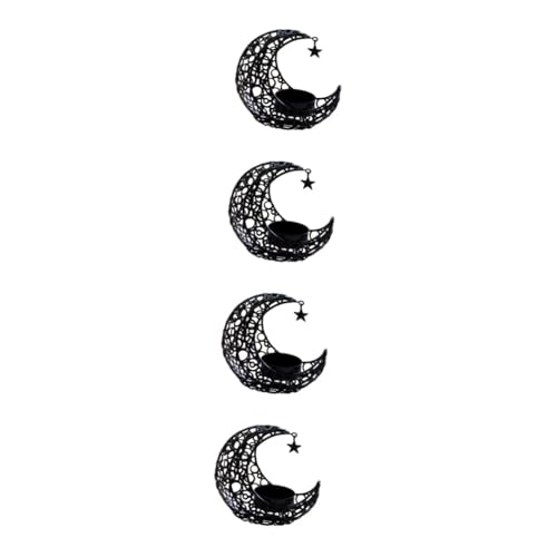 Alipis 4stücke Metal Candleholder Ornament Romantischer Mond Kerzenhalter Aus Metall Für Tischdekoration Für Zuhause Hochzeiten Und Besondere Anlässe von Alipis