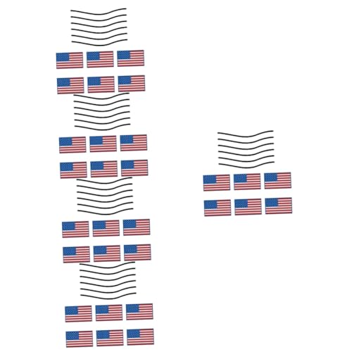 Alipis 5 Sätze Magnetisch Reflektierende Flagge Auto Dekoration Magnetset Amerikanische Flagge Magnet Automagnete Dekorative Reflektierende Magnete Haushalt von Alipis