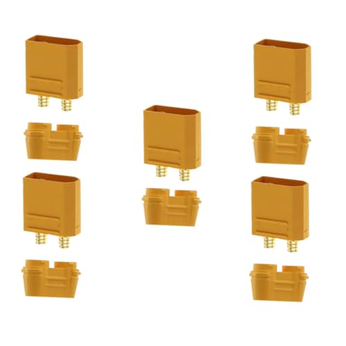 Alipis 5 Sätze Xth Stecker und Buchse Stromstark Steckverbinder Männlich und Weiblich Flammhemmend Verpolungssicher Robust für Rc Modelle und Hochstromanwendungen von Alipis