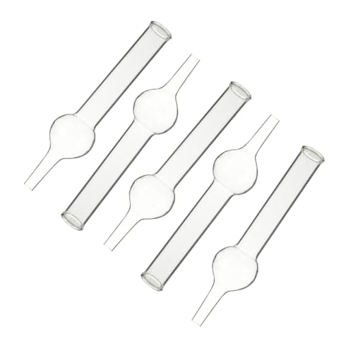 Alipis 5 Stück Teiliges Glas Trockenrohr für Chemieunterricht Einzelkugeliges Trockenrohr aus Robustem Glas Multifunktionales Lehrmittel für Schul und Laborexperimente Einfach zu von Alipis
