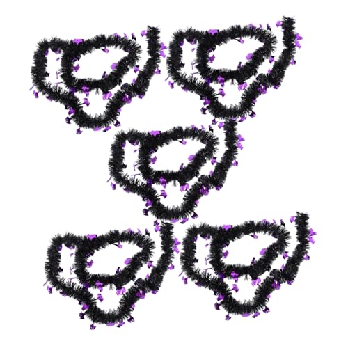 Alipis 5 Stück Teiliges Halloween Girlanden Schimmernden Geister-metallic-Twists Schwarz-rote Fledermaus-Designs Einfach Aufzuhängen für Innen Außenbereich Party Geburtstagsdekoration Alipis 5 Stück Teiliges Halloween Girlanden Schimmernden Geister-metallic-Twists Schwarz-rote Fledermaus-Designs Einfach Aufzuhängen für Innen Außenbereich Party Geburtstagsdekoration von Alipis