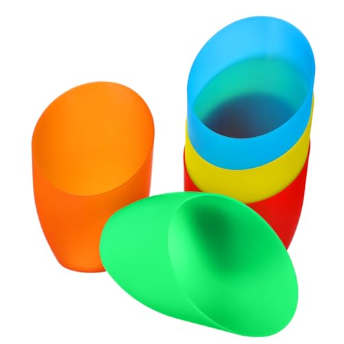 Alipis 5 Stück Teiliges Kunststoff Lampenschirm Bunte Schiefe Hufeisenform Langlebige Ersatz Lampenabdeckung für Steh Tischlampe Stabiler Kunststoff Mittelloch Vielseitig Einsetzbar von Alipis