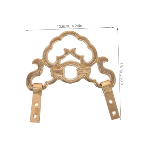 Alipis 5 Stück Teiliges Messing Bilderrahmenhaken Vintage Kupfer Chinesischer Stil Wandmontage Haken für Kunstrahmen Tafeln Spiegel Starke Tragfähigkeit Einfache Installation Stilvolle von Alipis