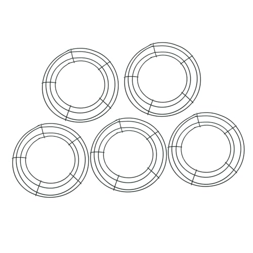 Alipis 5 Stück Teiliges Metall-Wreath Rund Stabile Drahtkranz-rohlinge für DIY Kränze Weihnachten Valentinstag Tür Wanddekoration Bastelbedarf Alipis 5 Stück Teiliges Metall-Wreath Rund Stabile Drahtkranz-rohlinge für DIY Kränze Weihnachten Valentinstag Tür Wanddekoration Bastelbedarf von Alipis