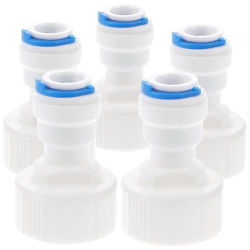 Alipis 5 Stück Teiliges Npt Gewinde Wasseranschluss Verbinder Langlebig Verschleißfest für Garten Kühlschrank Umkehrosmose und Wassersysteme Alipis 5 Stück Teiliges Npt Gewinde Wasseranschluss Verbinder Langlebig Verschleißfest für Garten Kühlschrank Umkehrosmose und Wassersysteme von Alipis