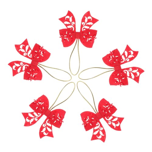 Alipis 5 Stück Weihnachtsbaum Schleifen aus Rote Bows für Weihnachtsdekoration Handgefertigte Christbaumschmuck Schleifen Ornamente für Festliche Anlässe Alipis 5 Stück Weihnachtsbaum Schleifen aus Rote Bows für Weihnachtsdekoration Handgefertigte Christbaumschmuck Schleifen Ornamente für Festliche Anlässe von Alipis