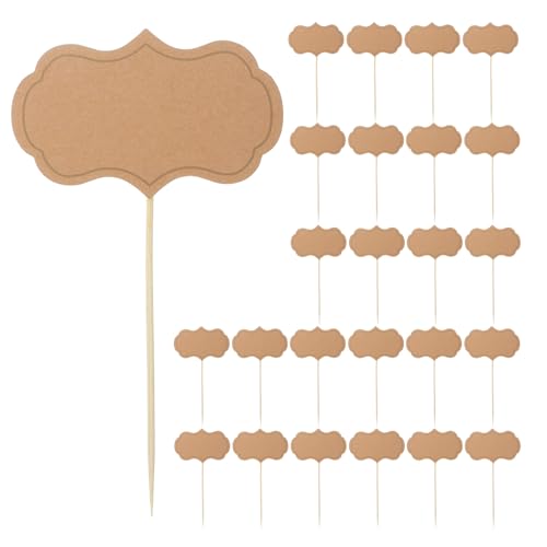 Alipis 50 Stück Käsemarker, Lebensmitteletiketten – Zahnstocher-Flaggen, Kuchendekorationen – Tafel-Cupcake-Dekorationen – Lebensmitteletikettenschilder Alipis 50 Stück Käsemarker, Lebensmitteletiketten – Zahnstocher-Flaggen, Kuchendekorationen – Tafel-Cupcake-Dekorationen – Lebensmitteletikettenschilder von Alipis