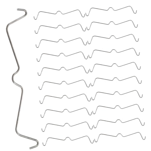 Alipis 50 Stück Teiliges Edelstahl Pegboard Hook Clips Rostfrei Stabil und Leicht Einfache Montage ohne Werkzeug für Lochwandhaken in Garage Werkstatt und Verkaufsdisplays von Alipis