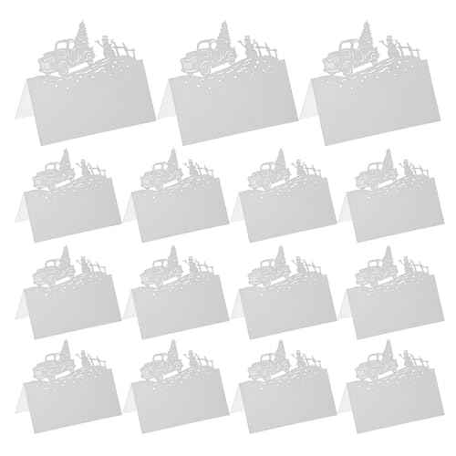 Alipis 50 Stück Weihnachts-Tischnamenskarten: Weihnachts-Schneemann-Auto-Baum-Sitzplatzkarten – Blanko-Papier-Tischkarte für Dinnerparty, Hochzeit, Teeparty Alipis 50 Stück Weihnachts-Tischnamenskarten: Weihnachts-Schneemann-Auto-Baum-Sitzplatzkarten – Blanko-Papier-Tischkarte für Dinnerparty, Hochzeit, Teeparty von Alipis