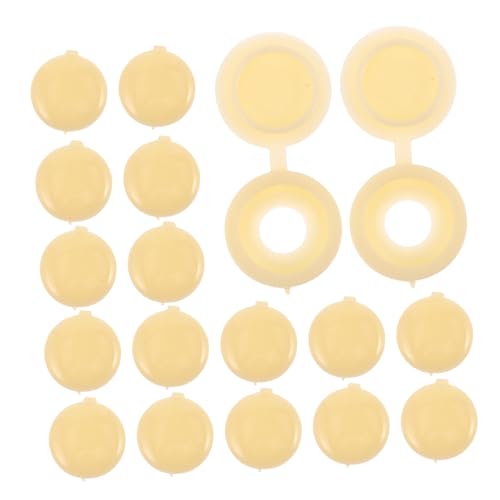 Alipis 500 Stück Schraubenkappen mit Scharnier Kunststoff Schraubenabdeckungen für Selbstschneidende Schrauben Dekorative Schutzkappen zur Staubverhinderung und Verschönerung von Möbeln von Alipis