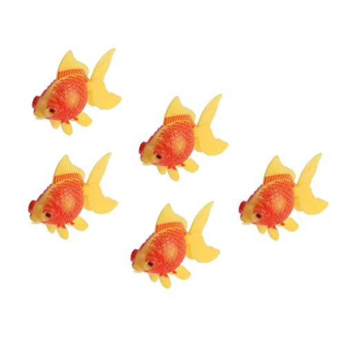 Alipis 5Stücke Künstliche Plastikfische für Aquarium Dekoration Lifelike Fische für Teich und Langlebig und Realistisch Heimdekoration für Aquarien von Alipis