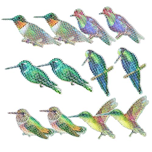Alipis 6 Paare Hummingbird Aufkleber Magnetische Kollisions Fensterdekoration Effektive Vogelschutz Sticker für Innenräume Sichtschutz und Fensterdeko Hochwertige und Langlebige von Alipis