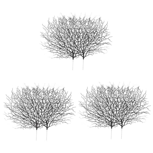 Alipis 6 STK Künstlicher Korallenzweig Weihnachtsbeerenzweige Künstliche Zweige Äste Weihnachtsbaumzweige Simulation Meereskorallenzweig Brauner Zweigbaum Künstlicher Geweihzweig Eisen von Alipis