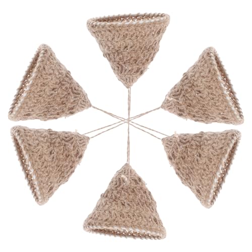 Alipis 6 Stück Boho Lampenschirme Handgewebt aus Natürlichem Juteseil Nordischer Stil Kreative Pendelleuchten-abdeckungen für Wohnzimmer Schlafzimmer Esszimmer Alipis 6 Stück Boho Lampenschirme Handgewebt aus Natürlichem Juteseil Nordischer Stil Kreative Pendelleuchten-abdeckungen für Wohnzimmer Schlafzimmer Esszimmer von Alipis