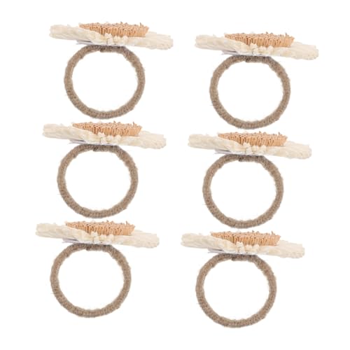 Alipis 6 Stück Große Beige Blumen-serviettenringe aus Robustem Material Gewebte Dekoration für Frühling Erntedankfest Hochzeiten und Shower Praktische Tischdeko für Festliche Anlässe Alipis 6 Stück Große Beige Blumen-serviettenringe aus Robustem Material Gewebte Dekoration für Frühling Erntedankfest Hochzeiten und Shower Praktische Tischdeko für Festliche Anlässe von Alipis