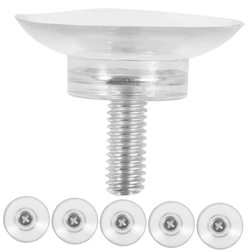Alipis 6 Stück PVC Saugnäpfe Saugnapfhaken Robuste Kleine Saugnapfhaken Für Fenster Saughaken Saugnapfhaken Für Die Dusche Robuster Saugnapf Transparentes Metall von Alipis
