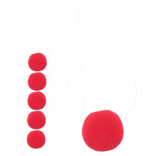 Alipis 6 Stück Rote Clownnase Verstellbar für Erwachsene Lebendige Party-deko für Halloween Weihnachten Cosplay und Lustige Rollenspiele Alipis 6 Stück Rote Clownnase Verstellbar für Erwachsene Lebendige Party-deko für Halloween Weihnachten Cosplay und Lustige Rollenspiele von Alipis