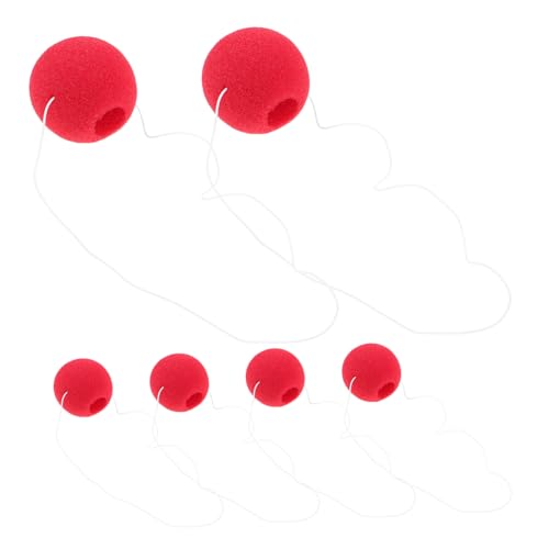 Alipis 6 Stück Rote Schwamm Clownnasen Weiche Leichte Clown Accessoires für Halloween Weihnachten Karneval Langlebig Einfach zu Reinigen für Kostüm Partyspaß Alipis 6 Stück Rote Schwamm Clownnasen Weiche Leichte Clown Accessoires für Halloween Weihnachten Karneval Langlebig Einfach zu Reinigen für Kostüm Partyspaß von Alipis