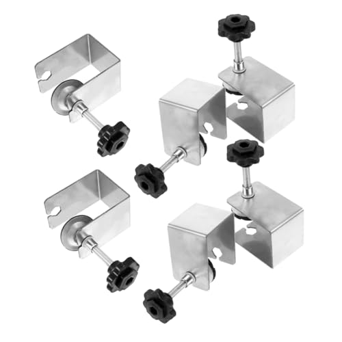 Alipis 6 Stück Schubladenfront-befestigungsklemmen aus Edelstahl C-klemmen für Metallbearbeitung Hohe Haltekraft für Einfache Montage von Schrank Schubladenpaneelen Montagetool von Alipis