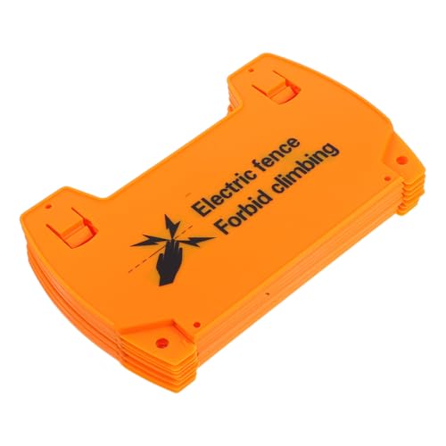 Alipis 6 Stück Teiliges Elektrozaun Warnschilder aus Wetterfestem Kunststoff Hohe Sichtbarkeit Einfache Montage für Garten Sicherheitswarnung vor Elektrischem Zaun von Alipis