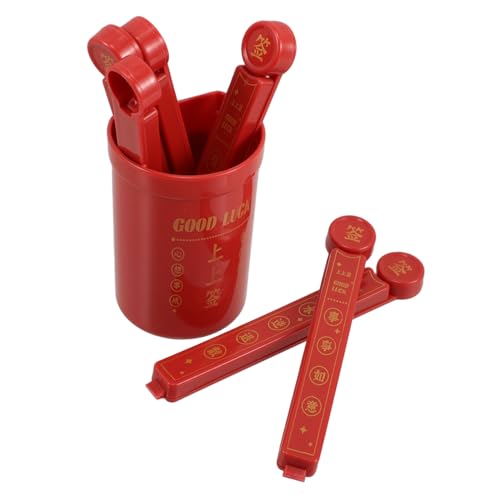 Alipis 6 Stück Teiliges Food Seal Clips aus Robustem Kunststoff mit Magnetbox zur Platzsparenden Aufbewahrung Magnetisch Haftend Am Kühlschrank für Snacks Gewürze und Gefrierbeutel von Alipis