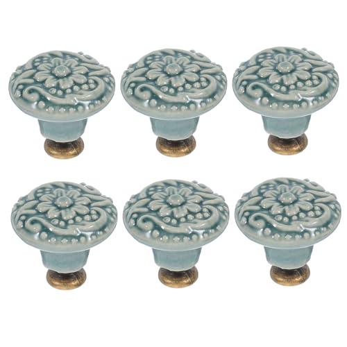 Alipis 6 Stück Teiliges Retro Keramik Knäufe für Schränke Antike Porzellangriffe für Möbel Einloch Design für Küchen und Wohnzimmertüren Geeignet für Moderne und Vintage Einrichtungsstile Alipis 6 Stück Teiliges Retro Keramik Knäufe für Schränke Antike Porzellangriffe für Möbel Einloch Design für Küchen und Wohnzimmertüren Geeignet für Moderne und Vintage Einrichtungsstile von Alipis