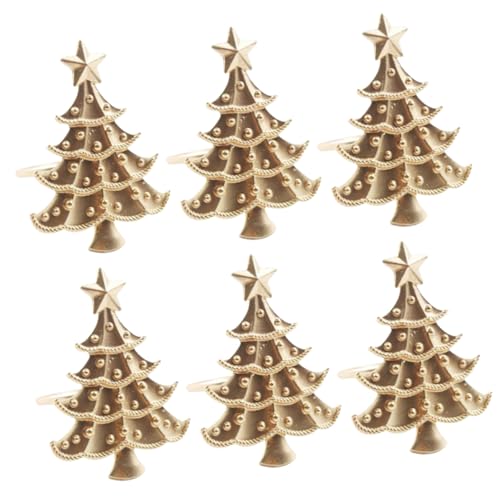 Alipis 6 Stück Teiliges Serviettenringe Weihnachtsbaum Design aus Metall Stilvolle Tischdeko Weihnachten Wiederverwendbare Napkin Holders Rings für Festliche Dinner Stilvolle Alipis 6 Stück Teiliges Serviettenringe Weihnachtsbaum Design aus Metall Stilvolle Tischdeko Weihnachten Wiederverwendbare Napkin Holders Rings für Festliche Dinner Stilvolle von Alipis