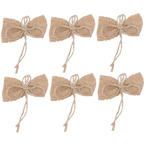 Alipis 6 Stück Teiliges Weihnachts Deko aus Grobem Juteband Rustikale Schleifen zum Aufhängen Vielseitige Weihnachtsdeko für Baum Tür Fenster und Party Festliche DIY Bastelaccessoires Alipis 6 Stück Teiliges Weihnachts Deko aus Grobem Juteband Rustikale Schleifen zum Aufhängen Vielseitige Weihnachtsdeko für Baum Tür Fenster und Party Festliche DIY Bastelaccessoires von Alipis