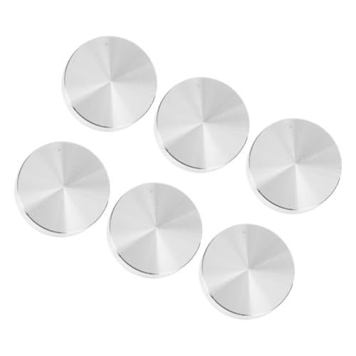Alipis 6Pcs Couchtisch Aluminiumkuchen Aluminium Runde Aluminiumscheiben Tags Runde Aluminiumkreis Tee Tische Aluminiumscheibe Dicke Aluminiumscheiben Vinyl Aluminiumlegierung von Alipis