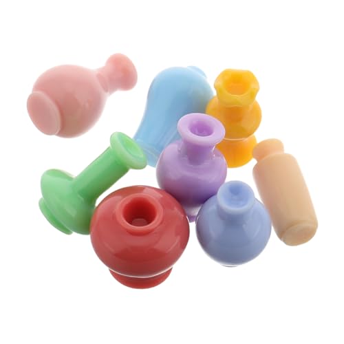 Alipis 8stücke Blumen Und Pflanzenvase Für Puppenhäuser Miniatur-gartenvase Mikro-landschaftsvase Landschaftsvase Für Schreibtisch Miniaturvasen Aus Harz Für Puppenhausmöbel Und von Alipis