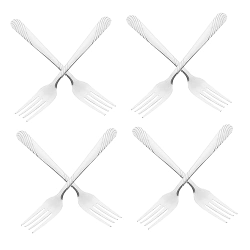 Alipis 8 Stück Steakgabeln Set Teilig Langlebig und Hitzebeständig Vielseitig Einsetzbar für Zuhause Restaurants und Hotels für Steak und Obst von Alipis