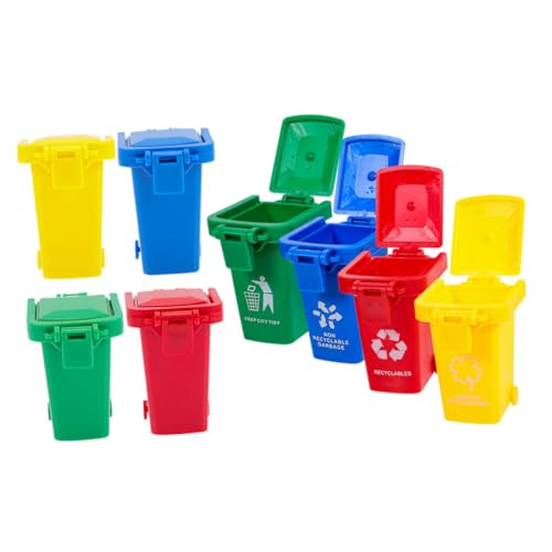 Alipis 8 Stück Teiliges Mini mülleimer Deckel Kleiner Schreibtisch abfalleimer aus Robustem Material Multifunktional als Papierkorb und Stifthalter Leicht und Tragbar für Büro Zuhause von Alipis