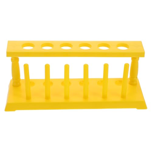 Alipis Abnehmbares Kunststoff-reagenzglasgestell Gelb für Schul-labor Stabiles Leicht zu Reinigendes Röhrchenhalter- Tragbar für Chemie-experimente Mittlere Schule Geeignet von Alipis