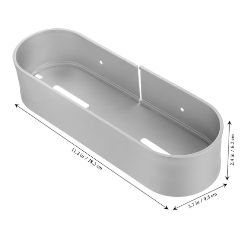 Alipis Aluminium Wandregal Silber Punchfrei Rostfrei Schwerlast Badezimmer Küchenablage für Duschgel Shampoo Gewürzgläser Platzsparende Wandhalterung von Alipis