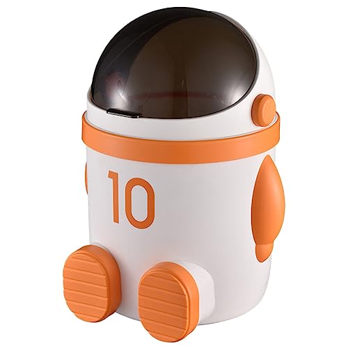 Alipis Astronauten-mülleimer Altpapiereimer Zähler Mülltonne Müllcontainer Tisch Mülleimer Kawaii Mülleimer Desktop-mülleimer Desktop Mülleimer Stifthalter Muschelschale Mini Plastik von Alipis