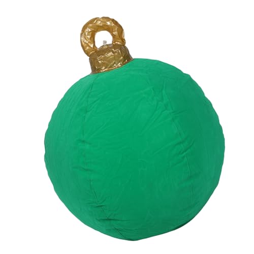 Alipis Aufblasbare Weihnachtskugel Flock-PVC Sanft Outdoor Dekorationen für Veranda Rasen Party Festlich Leicht Tragbar Schnell Installierbar von Alipis