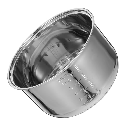 Alipis Edelstahl Innentopf Für Reiskocher Ersatzteil Für Verschiedene Marken Zum Dämpfen Und Porridge Kochen Robuste Und Leicht Zu Reinigende Auskleidung Alipis Edelstahl Innentopf Für Reiskocher Ersatzteil Für Verschiedene Marken Zum Dämpfen Und Porridge Kochen Robuste Und Leicht Zu Reinigende Auskleidung von Alipis