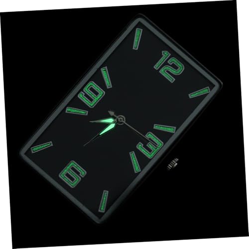 Alipis Auto Armaturenbrett Uhr Quadratisch Selbstklebend Mini Analoge Uhr für Fahrzeug Innenraum Dekoration Klare Linse Präzise Zeitmessung Stilvolles Design von Alipis
