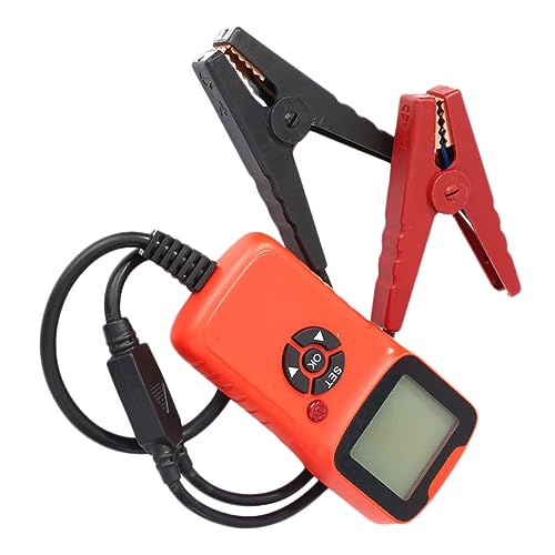 Alipis Autobatterieprüfgerät mit Schnelltestfunktion Mobiles Batteriemessgerät und Ladesystem analyzer Sicherer Betrieb mit Überspannungsschutz Farbcodierte Anzeige für Batteriezustand von Alipis