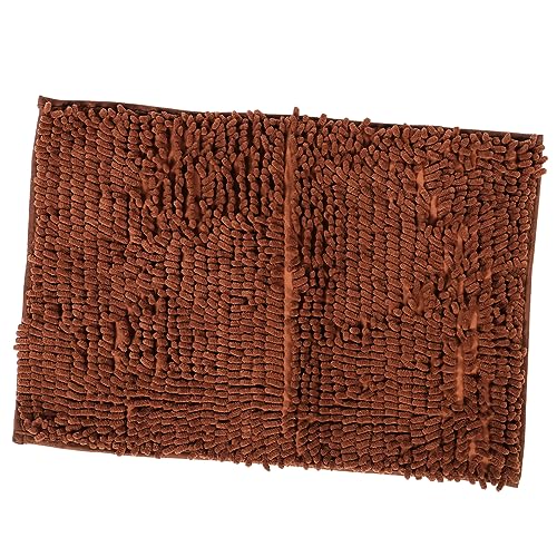 Alipis Badezimmermatte aus Mikrofaser Saugfähig Waschbar Multifunktionale Badematte für Bad Eingang Toilette Haustierbett Braun von Alipis