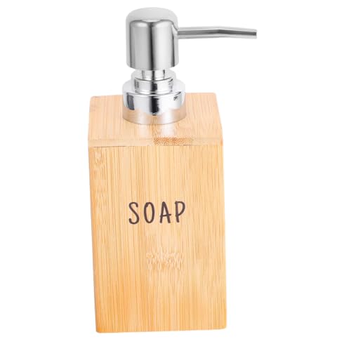 Alipis Bambus Seifenspender Nachfüllbar mit Druckpumpe aus Robustem Bambus Auslaufsicher und Leicht Vielseitig für Handseife Duschgel Shampoo für Bad und Haushalt Alipis Bambus Seifenspender Nachfüllbar mit Druckpumpe aus Robustem Bambus Auslaufsicher und Leicht Vielseitig für Handseife Duschgel Shampoo für Bad und Haushalt von Alipis