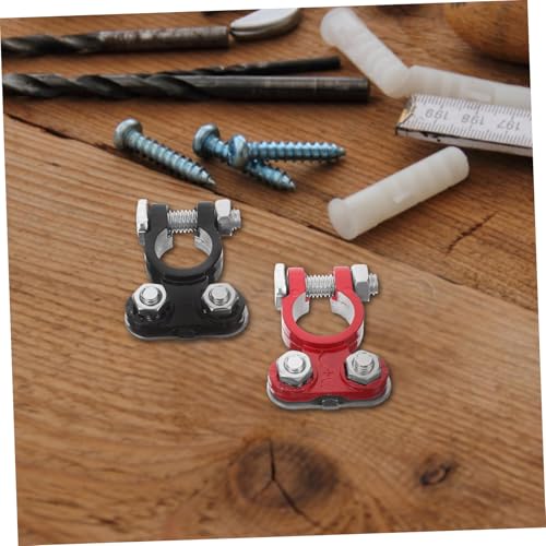 Alipis Batterieklemmen Aluminiumlegierung Schnellanschluss Batterie Polklemmen Kfz Auto Boot Anschluss Terminal Clamp Plus Minus Polverbinder von Alipis