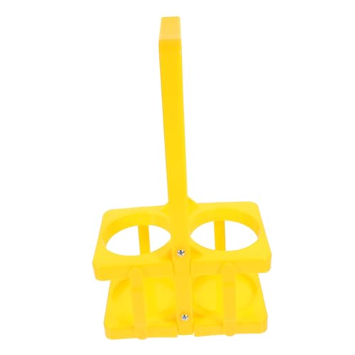 Alipis Bierregal-Handkorb Bierträger mit Griff für Flaschenträger tragbarer Getränketräger handhaben klein Bierkorb getränkebehälter Bierkiste Flaschenhalter Getränkehalter Plastik Yellow von Alipis