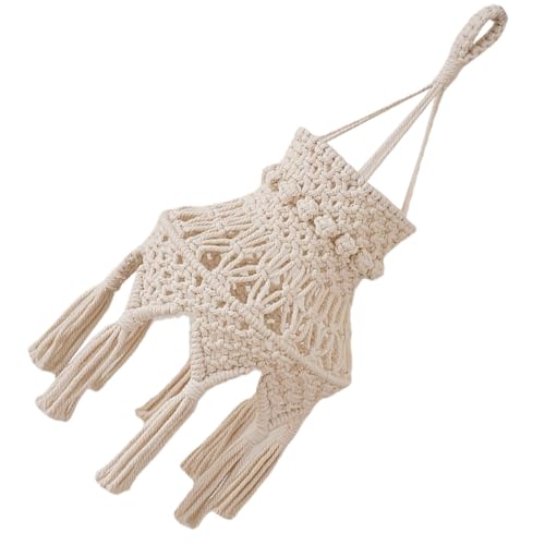 Alipis Boho Makramee Lampenschirm Handgefertigter Dekorativer Hängelampenschirm aus Garn Pendelleuchte Lampenabdeckung für Wohnzimmer und Schlafzimmer Stilvolle Deckenleuchte Alipis Boho Makramee Lampenschirm Handgefertigter Dekorativer Hängelampenschirm aus Garn Pendelleuchte Lampenabdeckung für Wohnzimmer und Schlafzimmer Stilvolle Deckenleuchte von Alipis