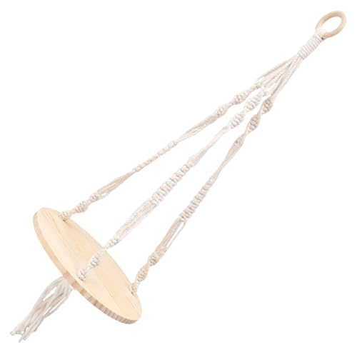Alipis Boho Makramee Wandregal mit Quasten Woven Hanging Shelf für Pflanzen Stilvolles Holzregal für Kleine Gegenstände Dekoratives Wandregal im Bohemian Stil für Wohnzimmer und Alipis Boho Makramee Wandregal mit Quasten Woven Hanging Shelf für Pflanzen Stilvolles Holzregal für Kleine Gegenstände Dekoratives Wandregal im Bohemian Stil für Wohnzimmer und von Alipis