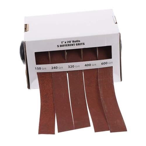 Alipis Box mit Schleifpapierrollen Körnungen Abreißbar Trockenschleifbar Vielseitig für Metall Glas Holz Präzises Schleifen und Polieren bei Hoher Geschwindigkeit von Alipis